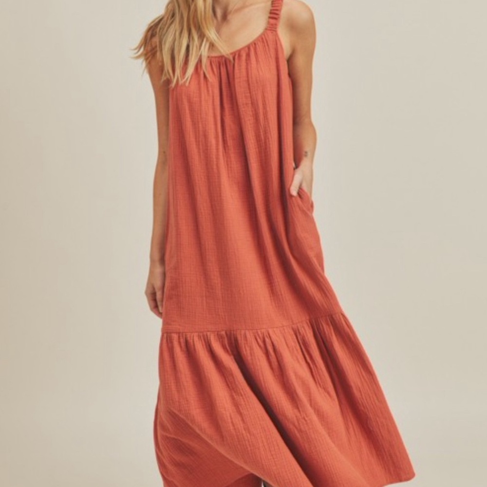 NWOT Lush low back soft spun maxi